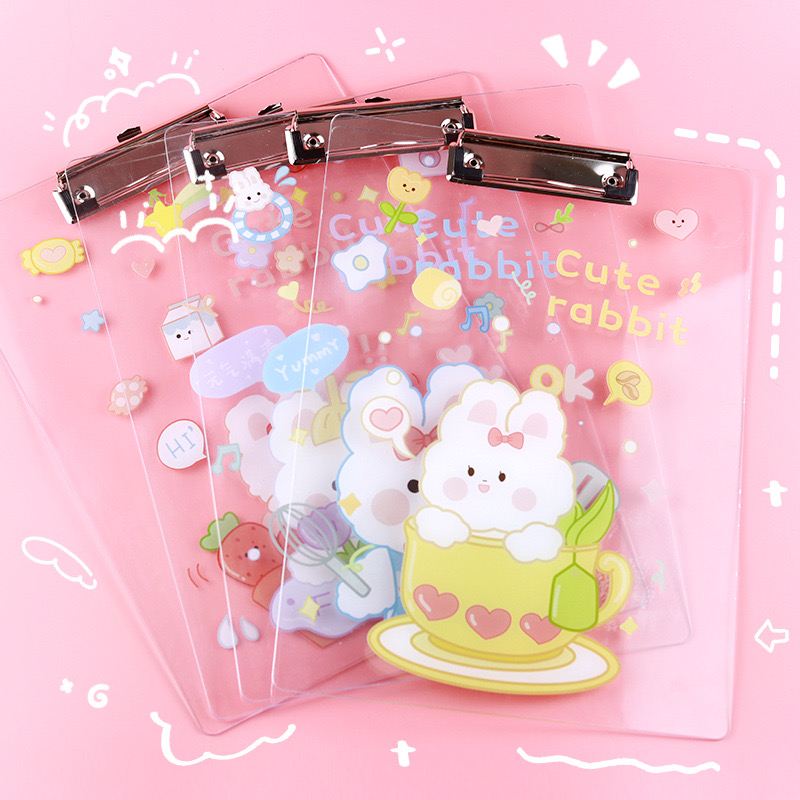 【板夹2个】A4文件夹板透明板夹图案随机