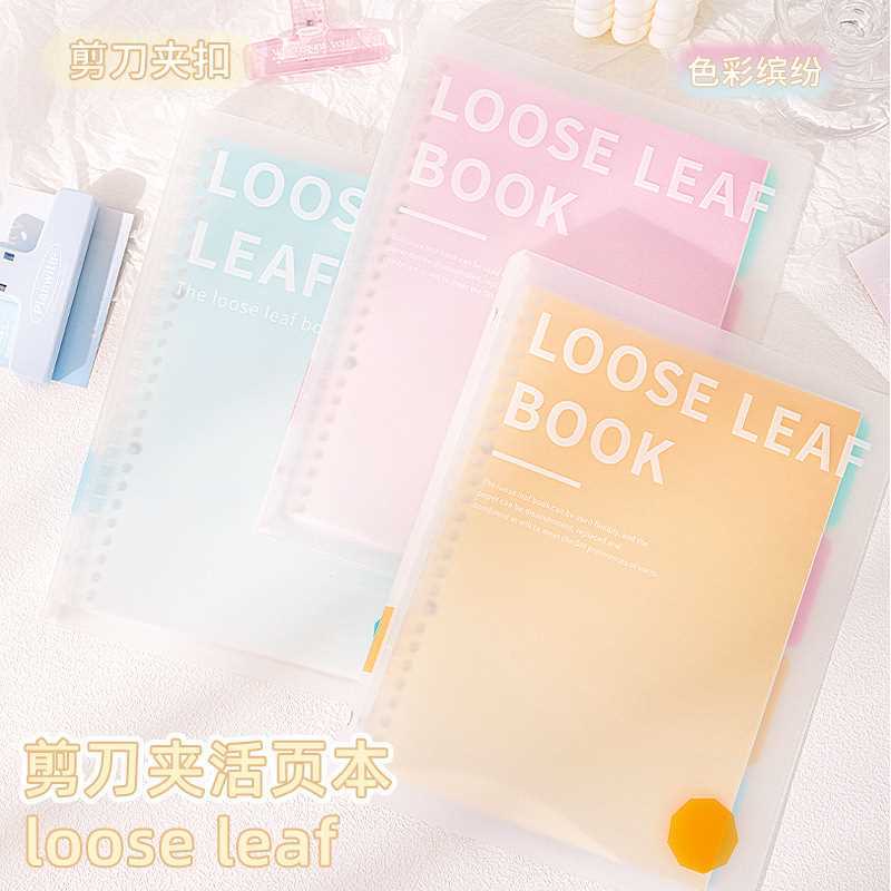 活页本简约清新pp封面学生可拆可替换  2本