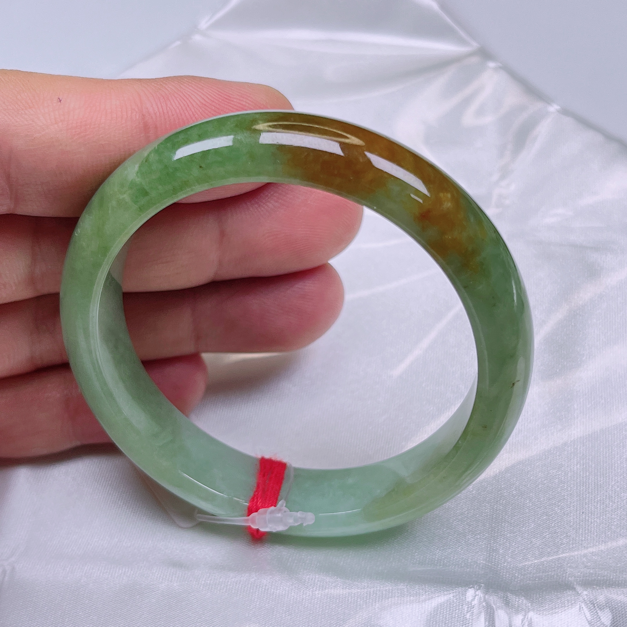 天然缅甸A货翡翠手镯53.8 圈口