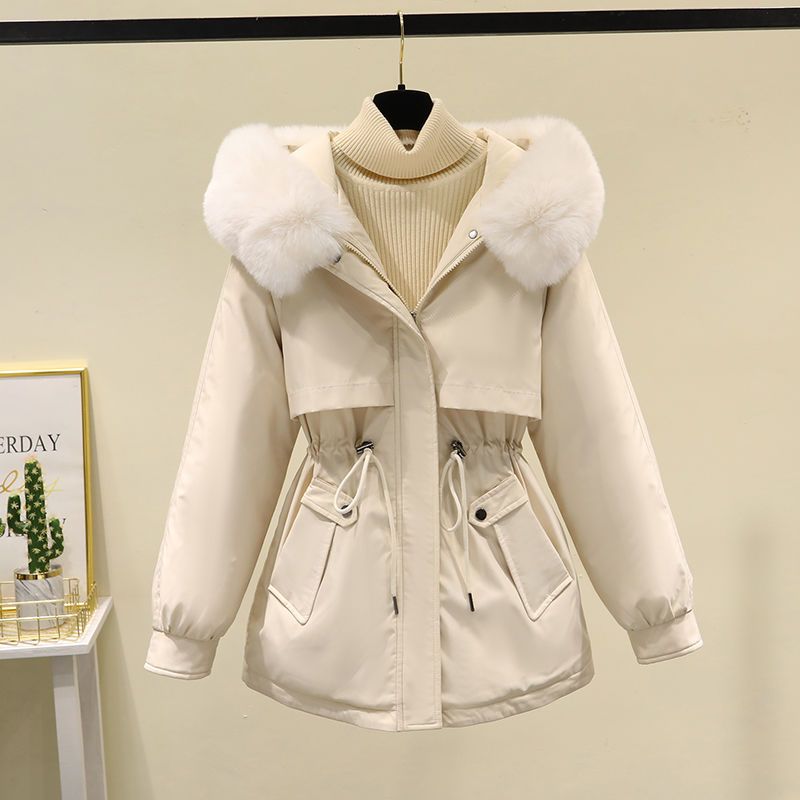 波登司羽绒服白鸭绒新款爆款派克女士女款年韩版宽松加厚袄季大毛