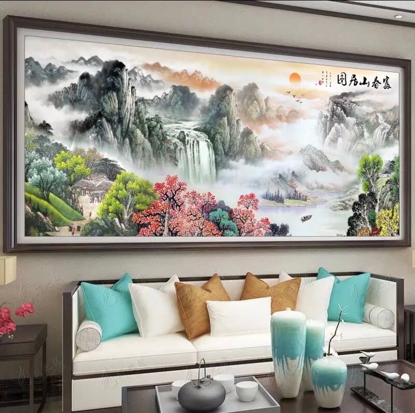 蒙娜丽莎十字绣：经典富春山居图  63色