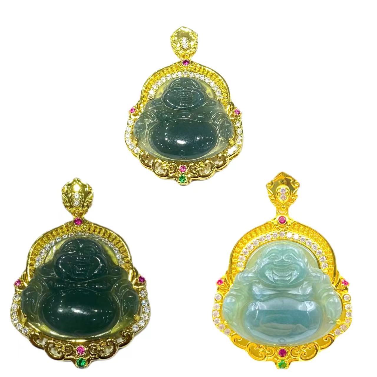 翡翠气质镂空佛公吊坠F791X合金多样性只发一件