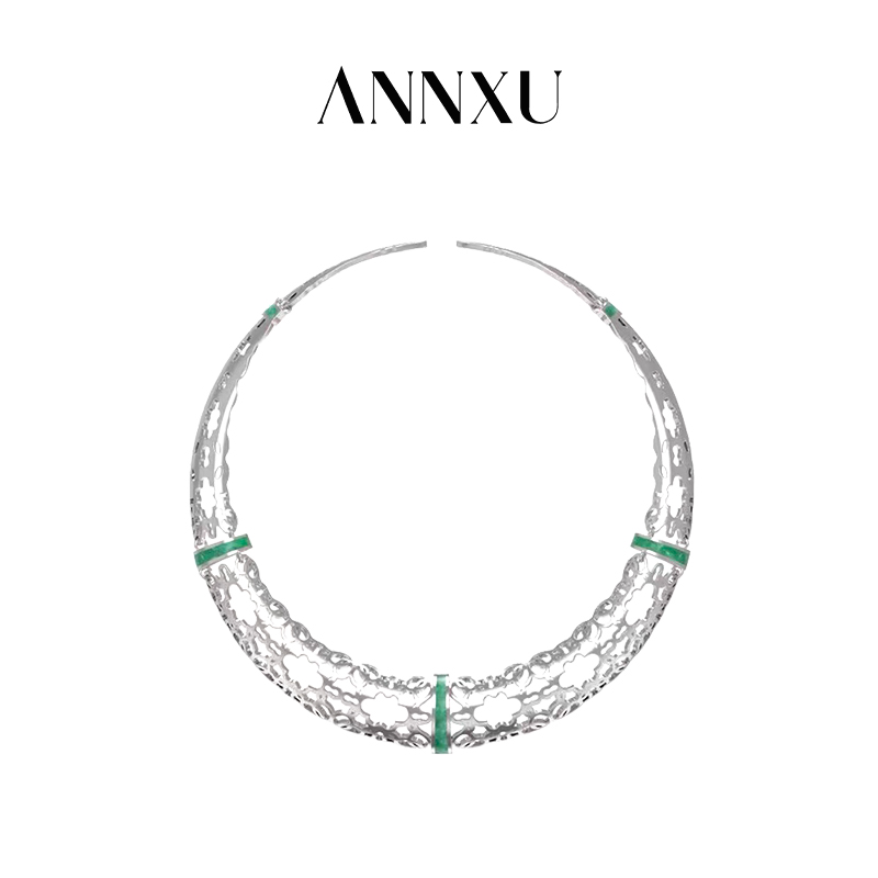 ANNXU 铜合金项链 ANNXUxYUN芸 苏式园林系列漏窗项圈