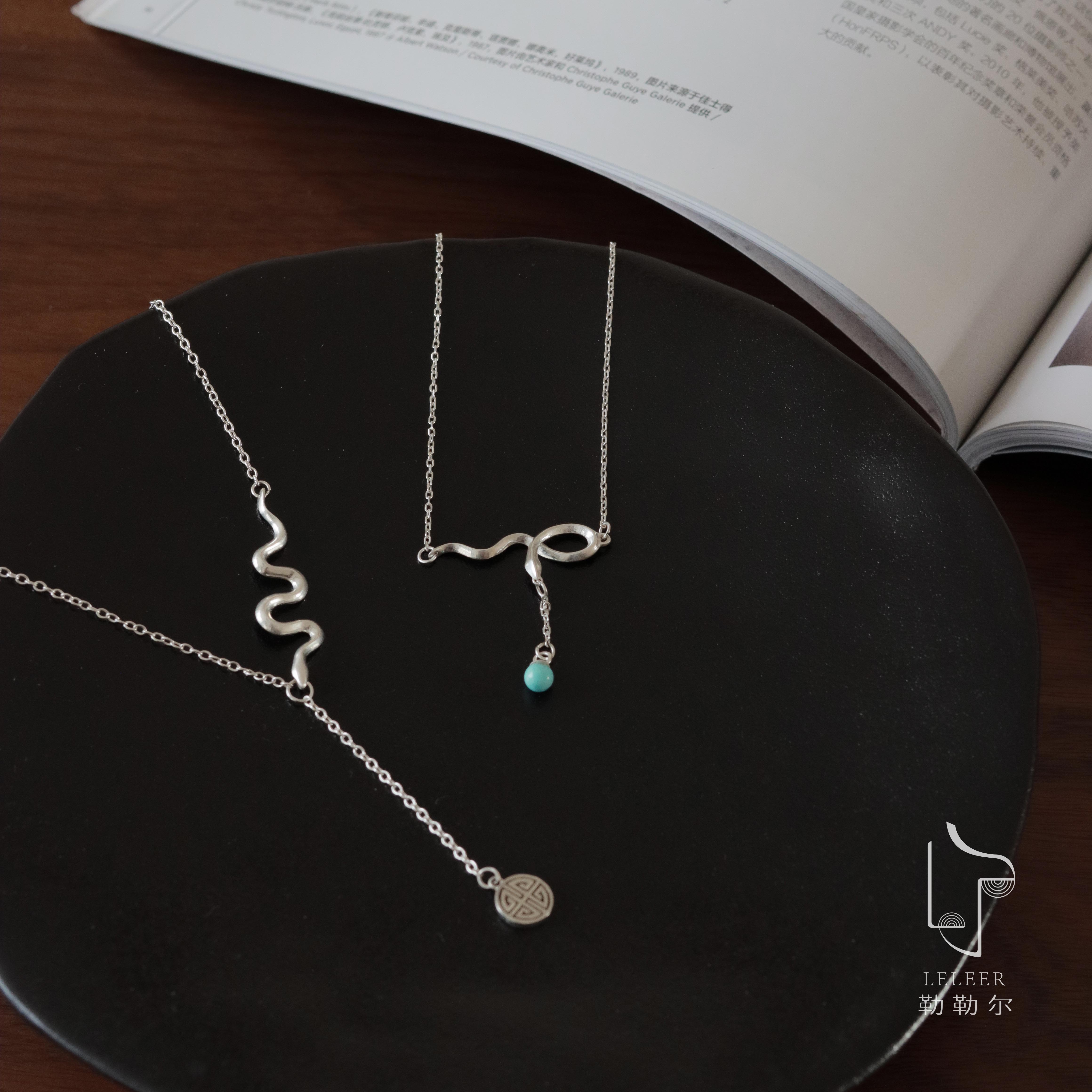 坠链均925银 勒勒尔银饰长款蛇年设计感项链气质百搭精致轻奢小众