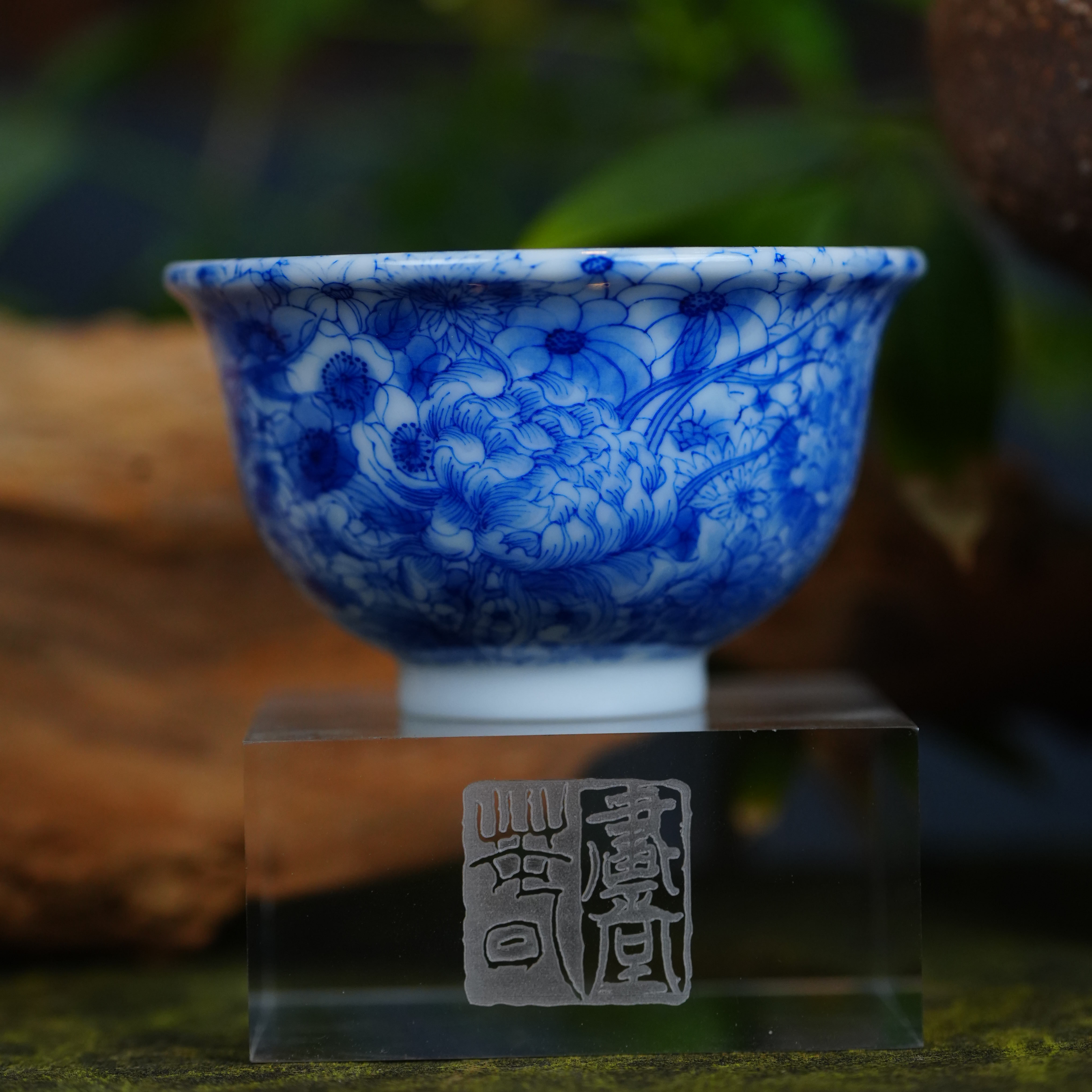 画堂春画堂春青花万花大压手杯