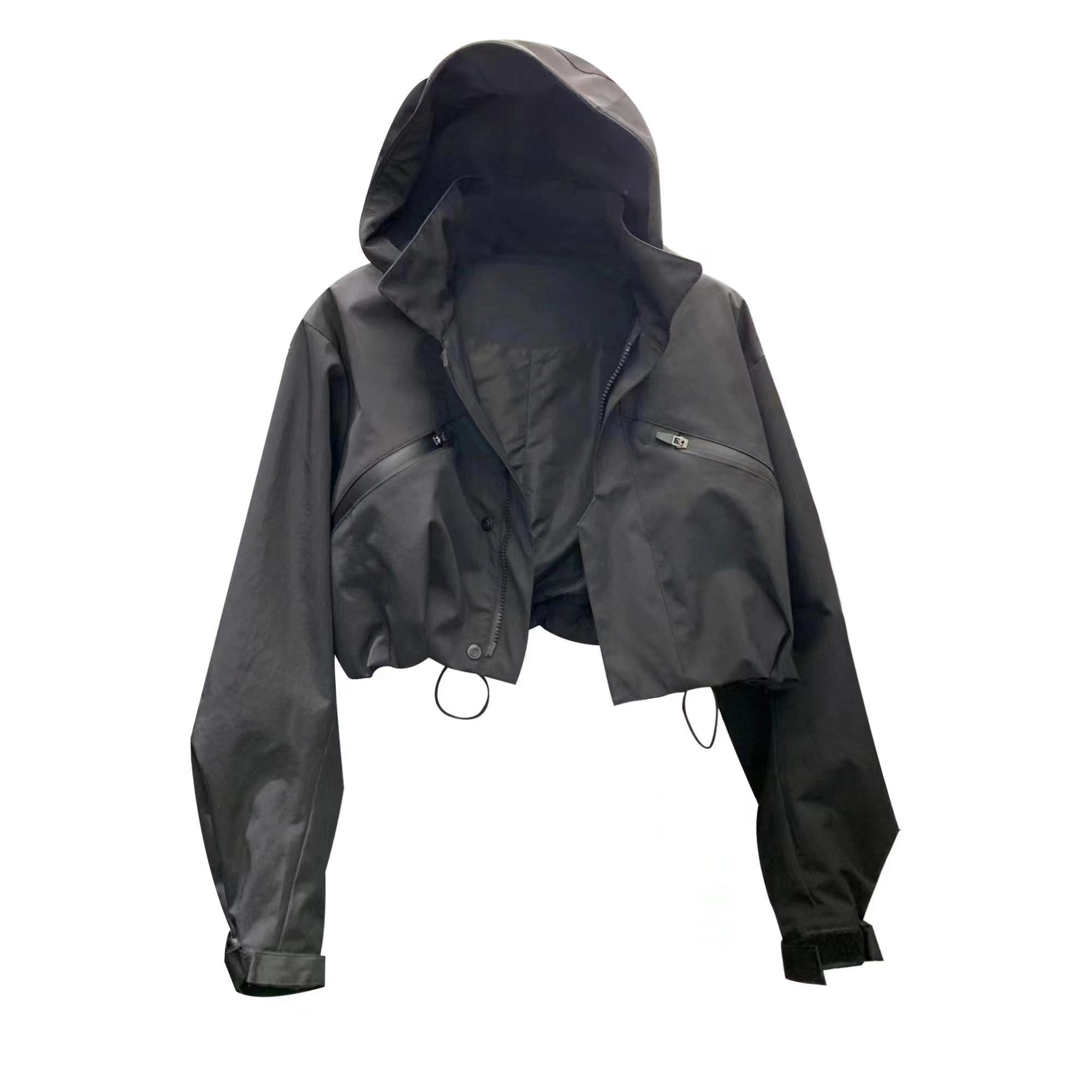 春季短外套立领2025新款宽松百搭短款冲锋衣女上衣时尚短款外套