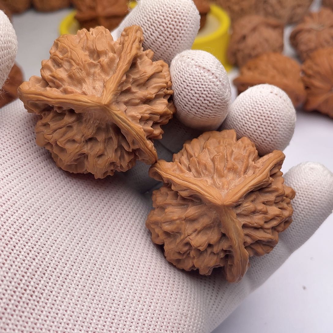 45龙纹三棱文玩核桃