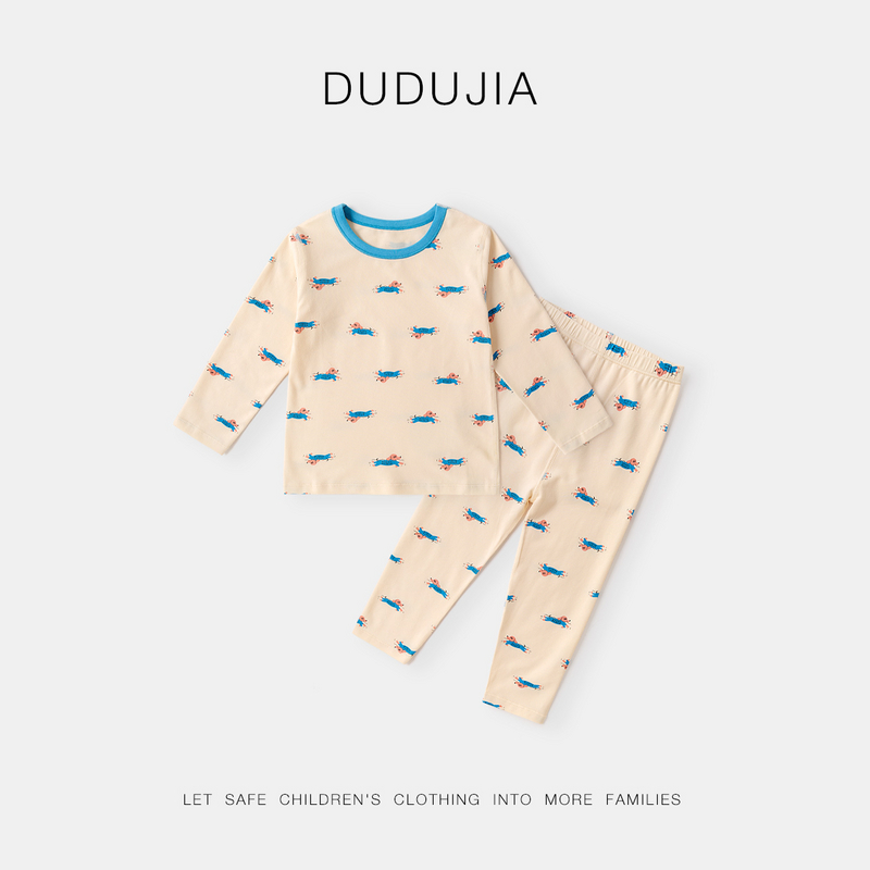 【现货】嘟嘟家儿童秋季家居服套装男童卡通秋衣秋裤A4CTZ190