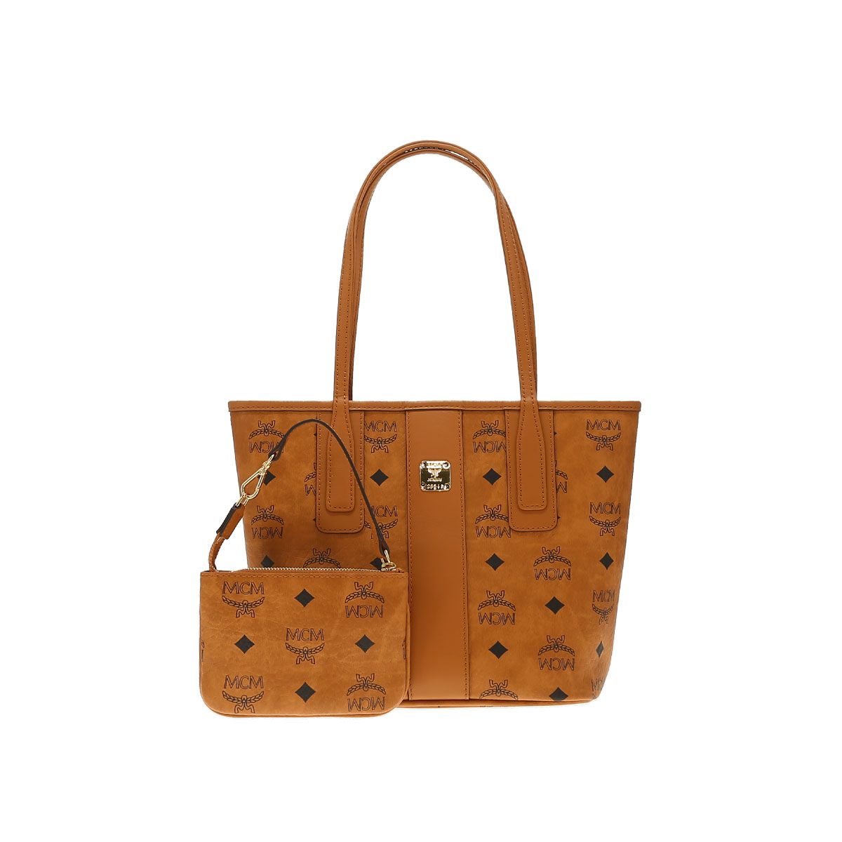MCM迷你女士经典印花双面可拆卸子母包单肩斜挎手提购物袋托特包