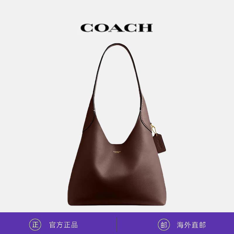 蔻驰（COACH）女包 24新款 Brooklyn 28 粒面皮革大容量流浪包