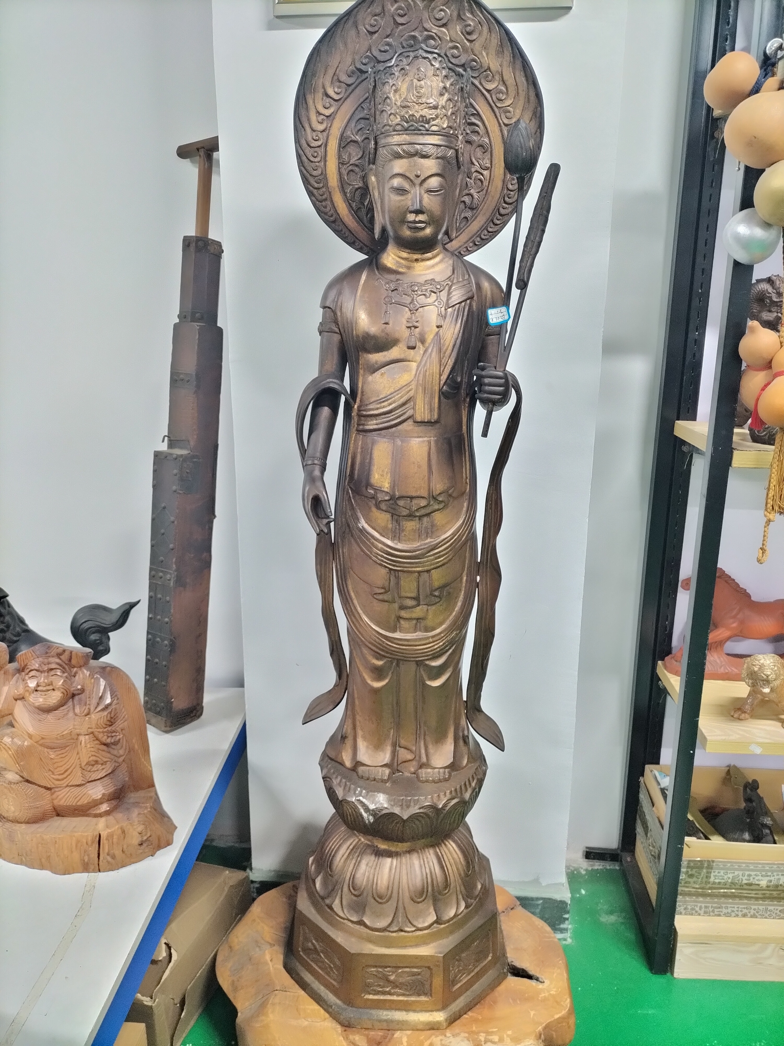 鎏金铜佛 铜观音