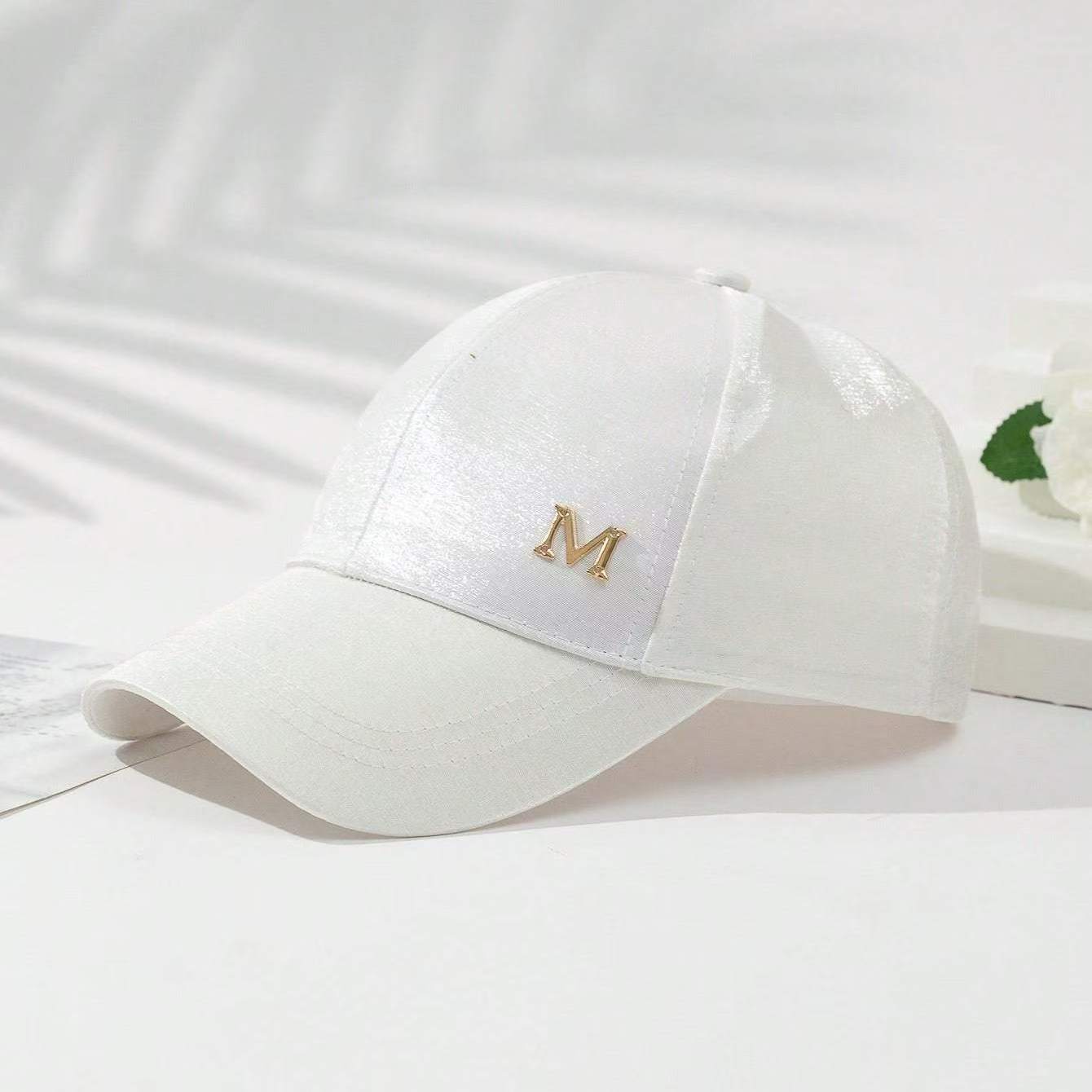 【列豹】F495大头鸭舌帽女春夏刺绣简约风纯色韩版棒球帽户外休闲