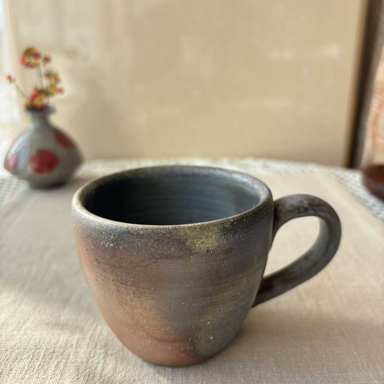 中古陶瓷备前马克杯