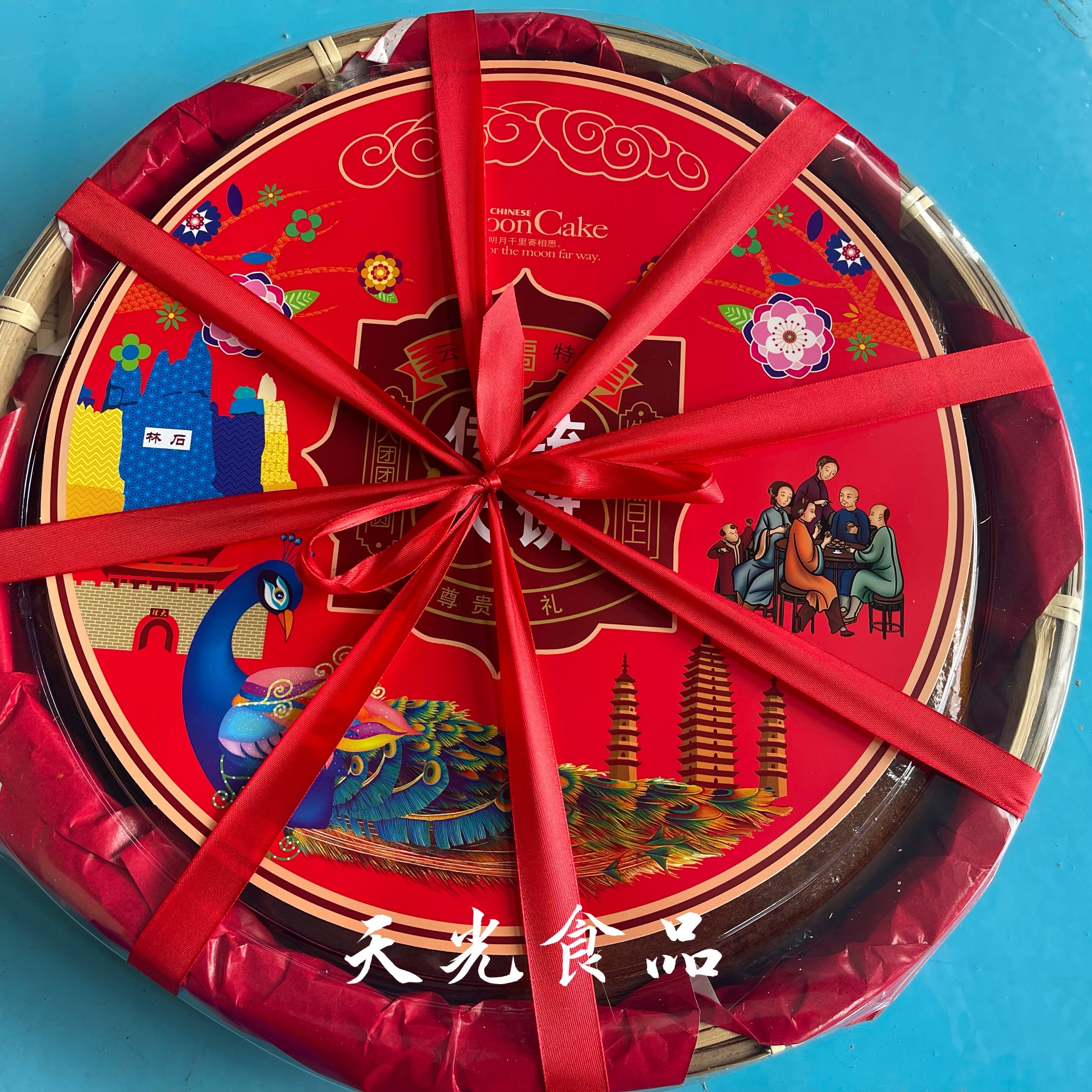 云南簸箕装团圆大荞饼荞三香