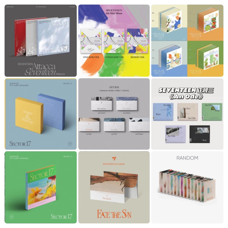 【SEVENTEEN 专辑】  克拉盘 画册 合集