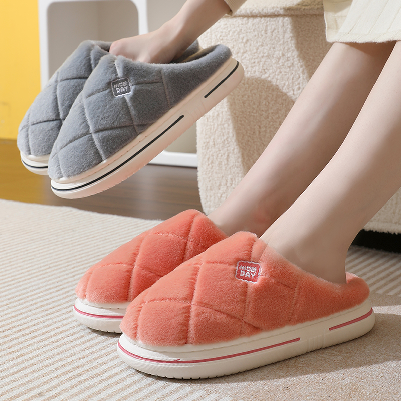 棉拖鞋女款冬季2023新款室内居家居保暖毛拖鞋男款家用男士秋冬天