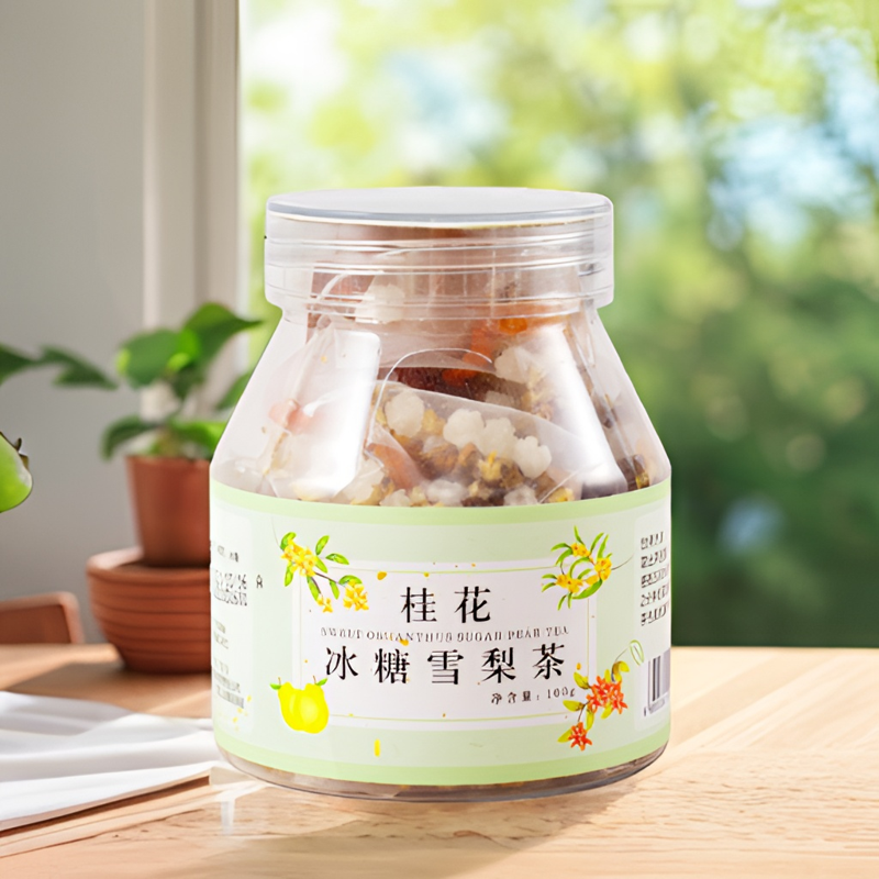 花体浓郁烘干甜蜜酸甜味道蒲公英根茶冻干桂花冰糖茶果茶包袋泡茶
