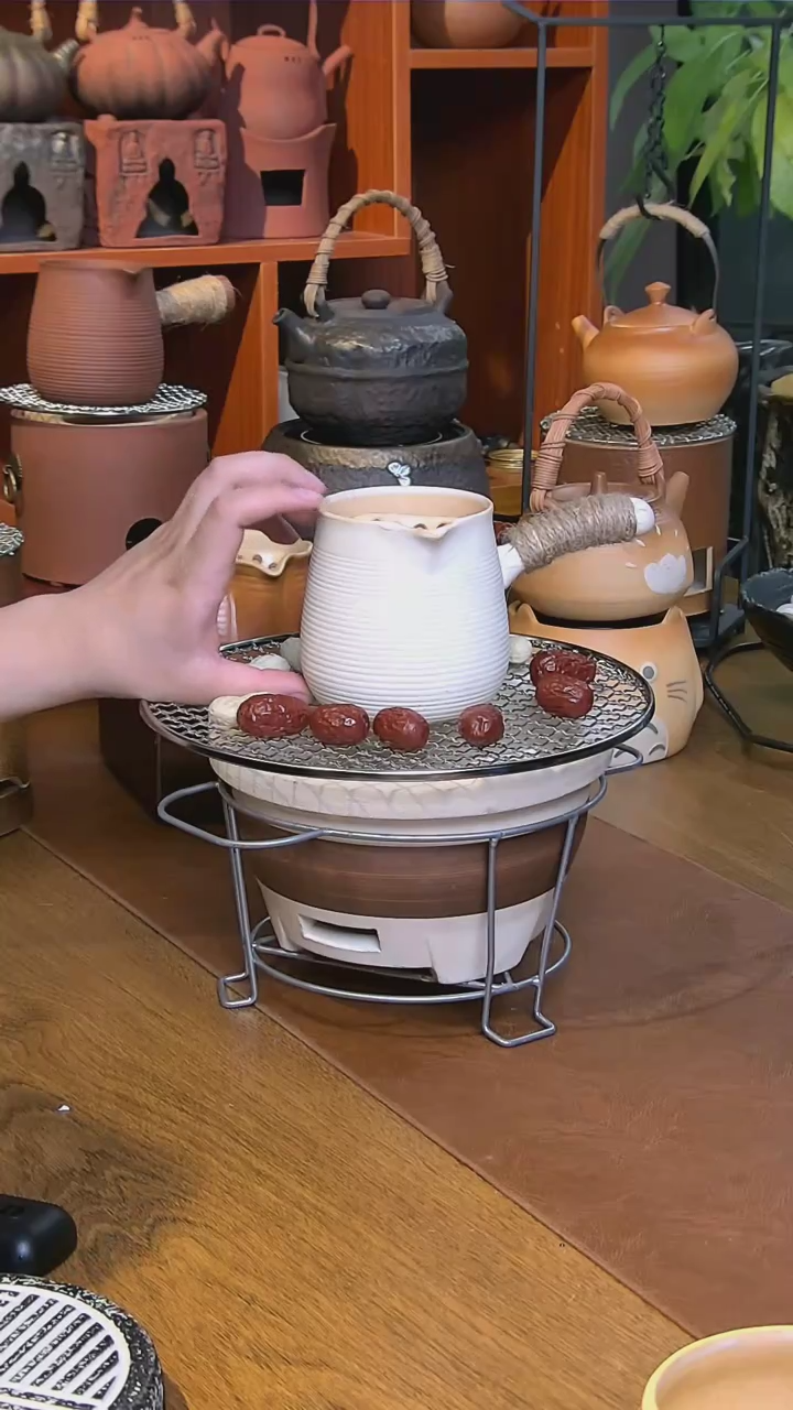 【闪购商品】煮茶小碳炉加500ml白泥罐罐壶整套