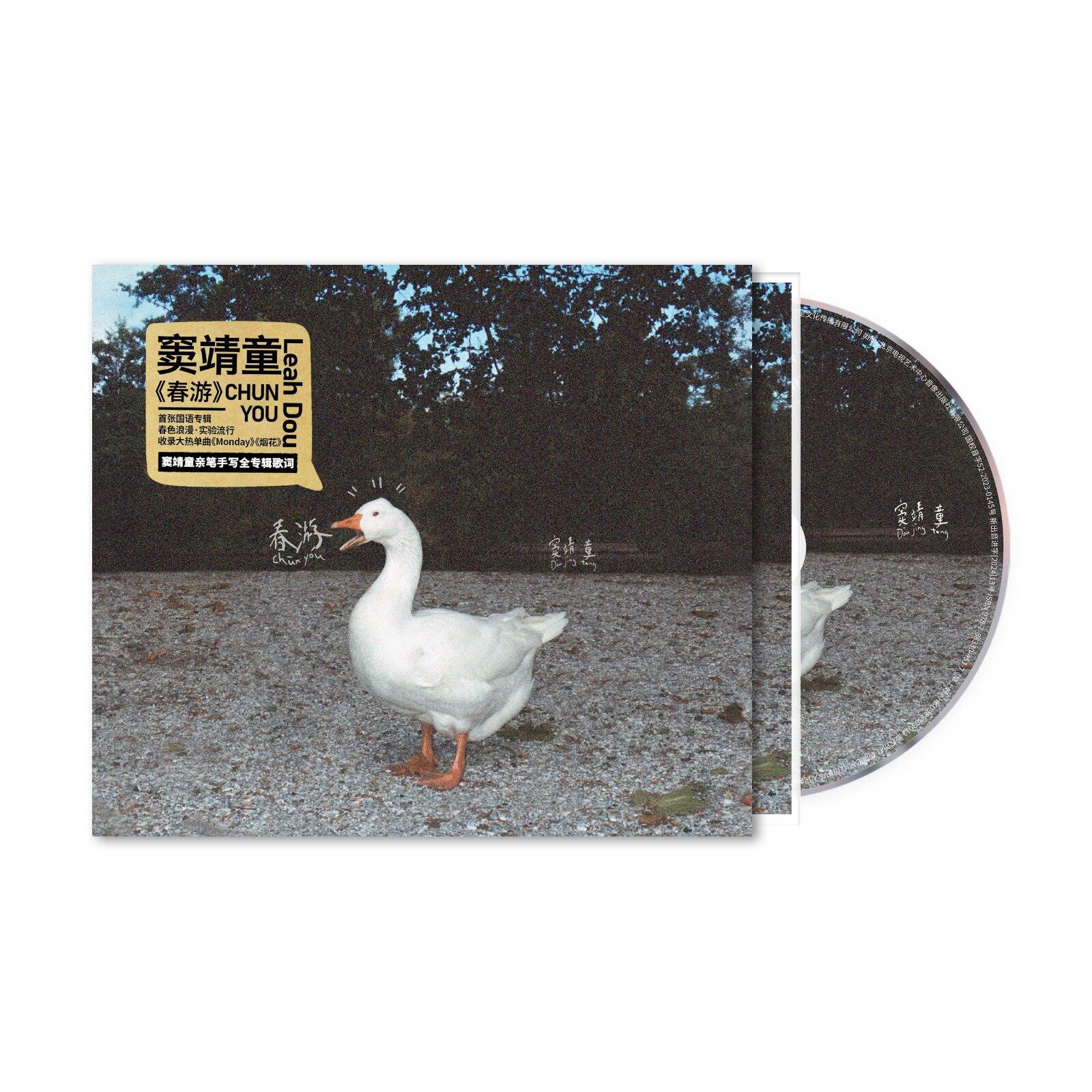 正版 窦靖童 首张国语专辑《春游》华语流行CD唱片 Monday