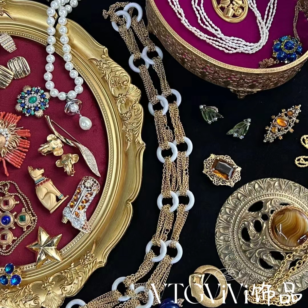 铜合金胸针 VTGViVi饰品/中古饰品/时尚复古百搭/01/新款中古合集
