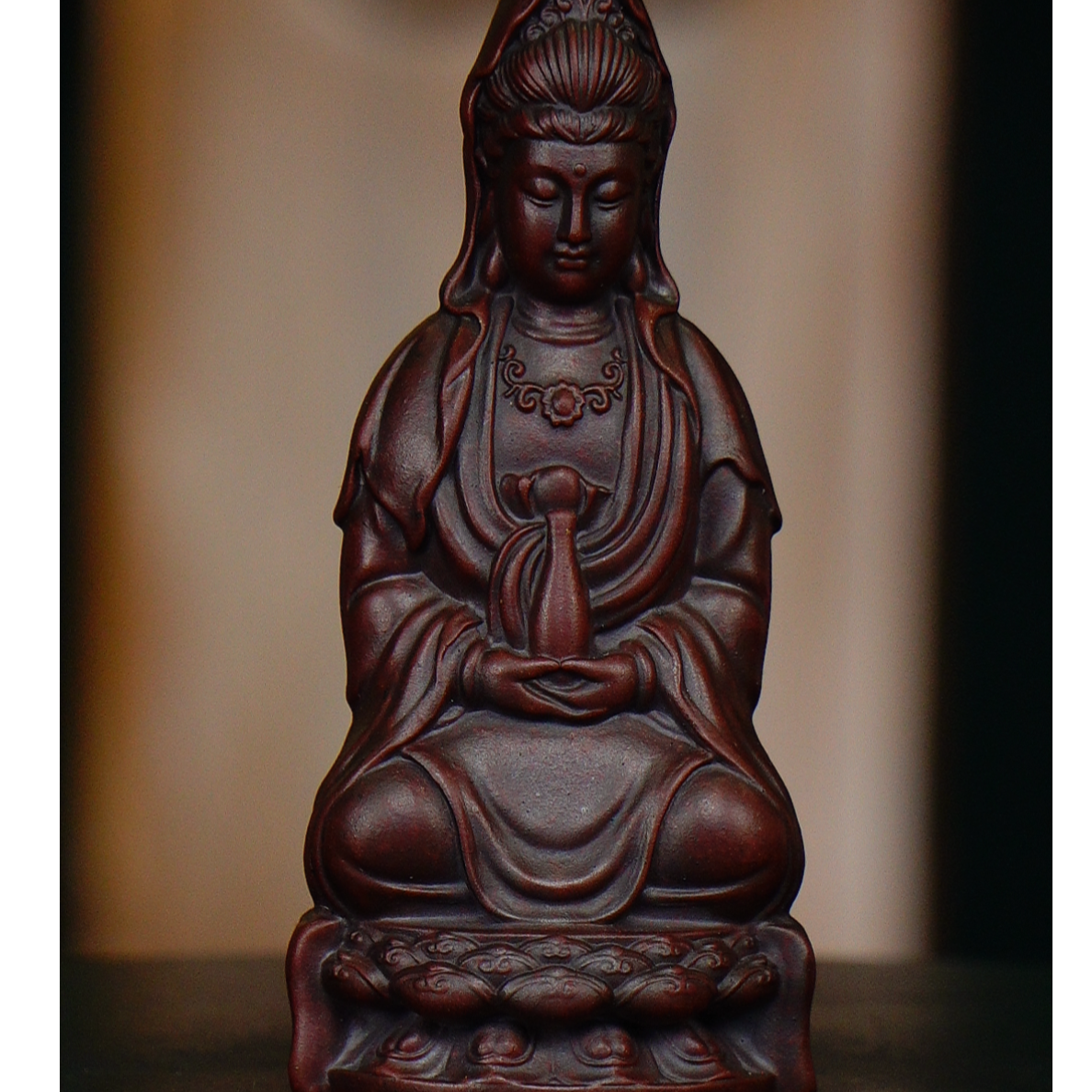 宜兴紫砂紫 大观音