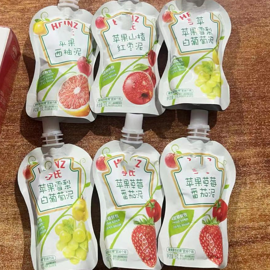 hs苹果山楂红枣果泥搭配6包