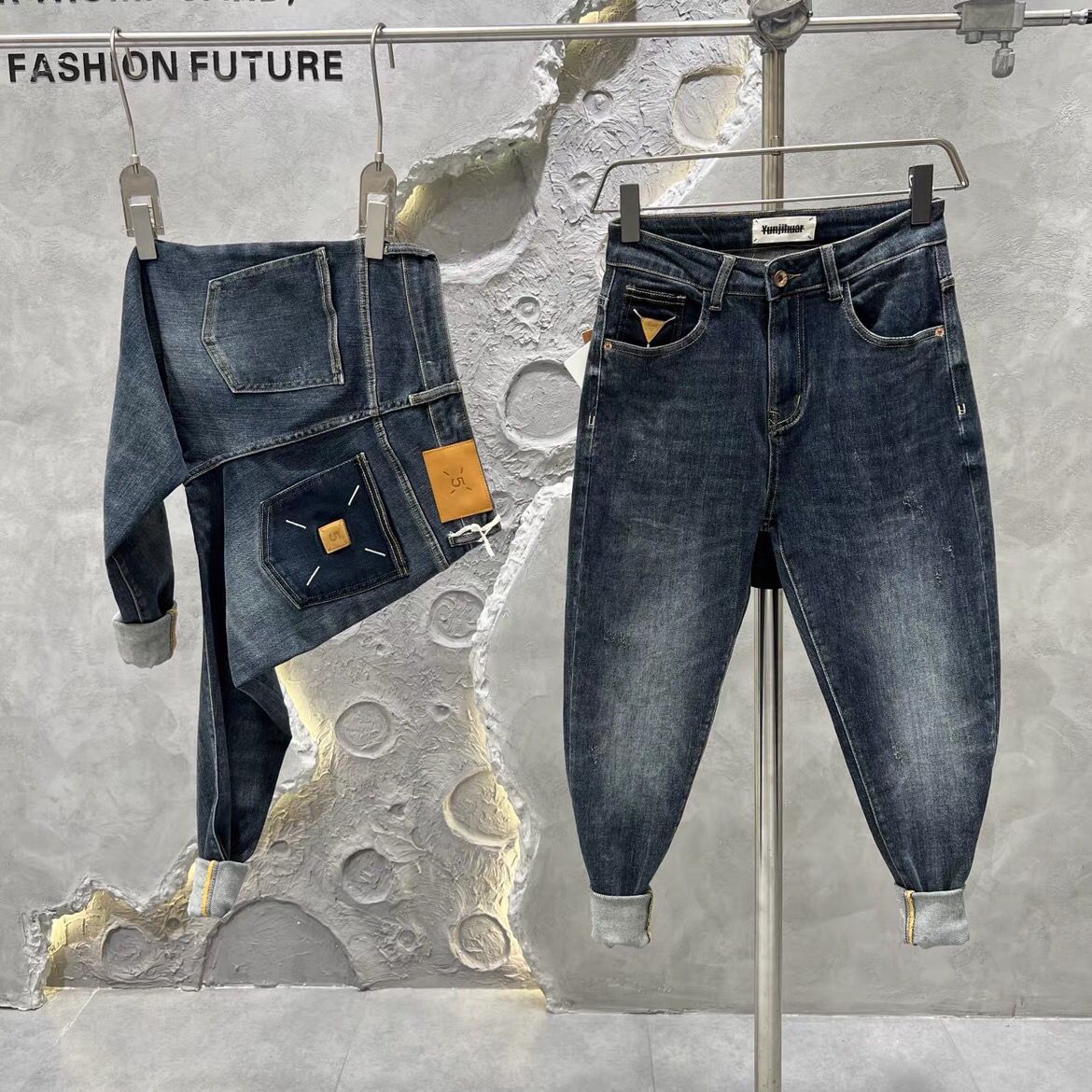 男士秋冬季新款潮款休闲裤百搭牛仔裤99广州高货时尚捡漏牛仔裤