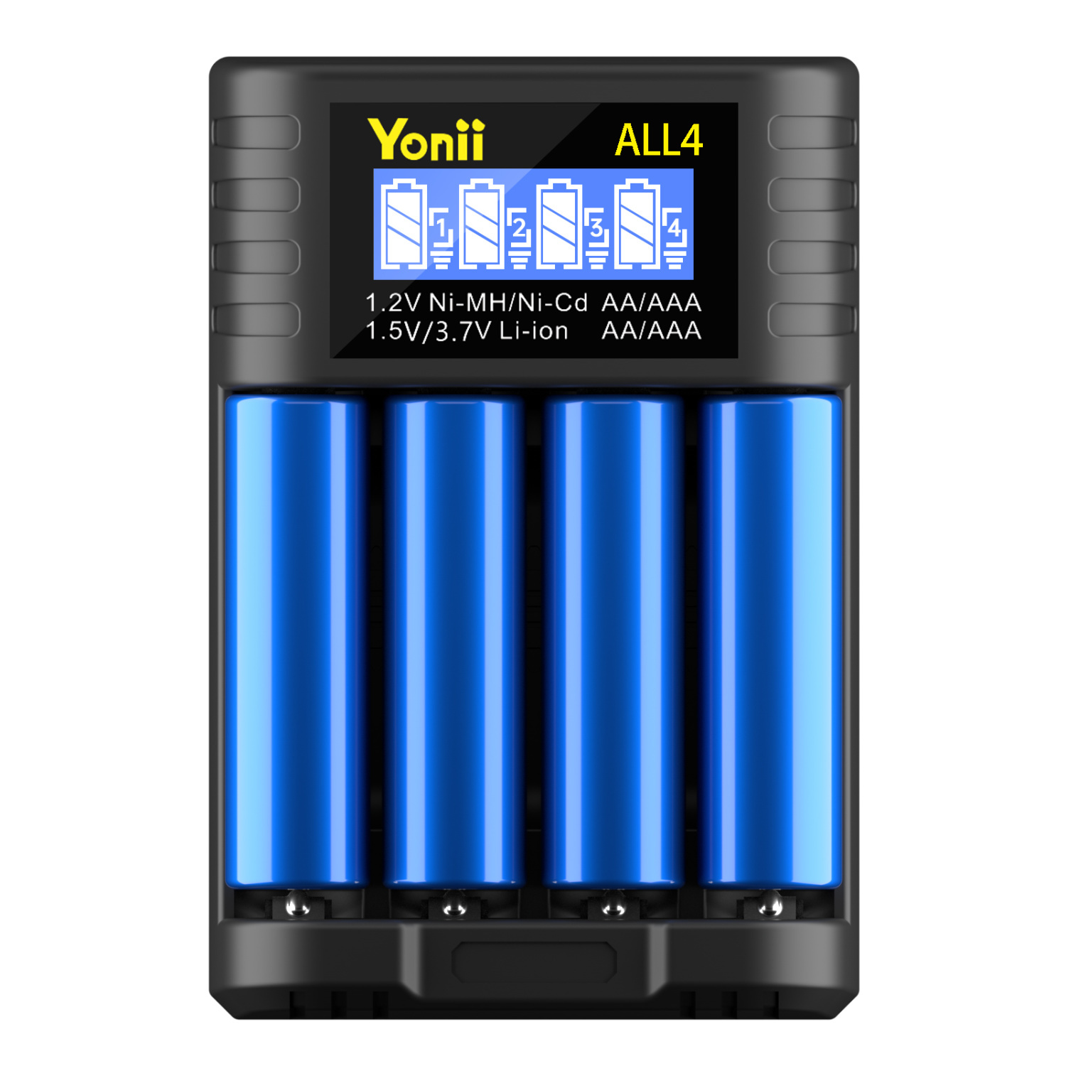 1.5v恒压锂电池充电器智能液晶兼容1.2v镍氢AA5号七号ktv话筒通用