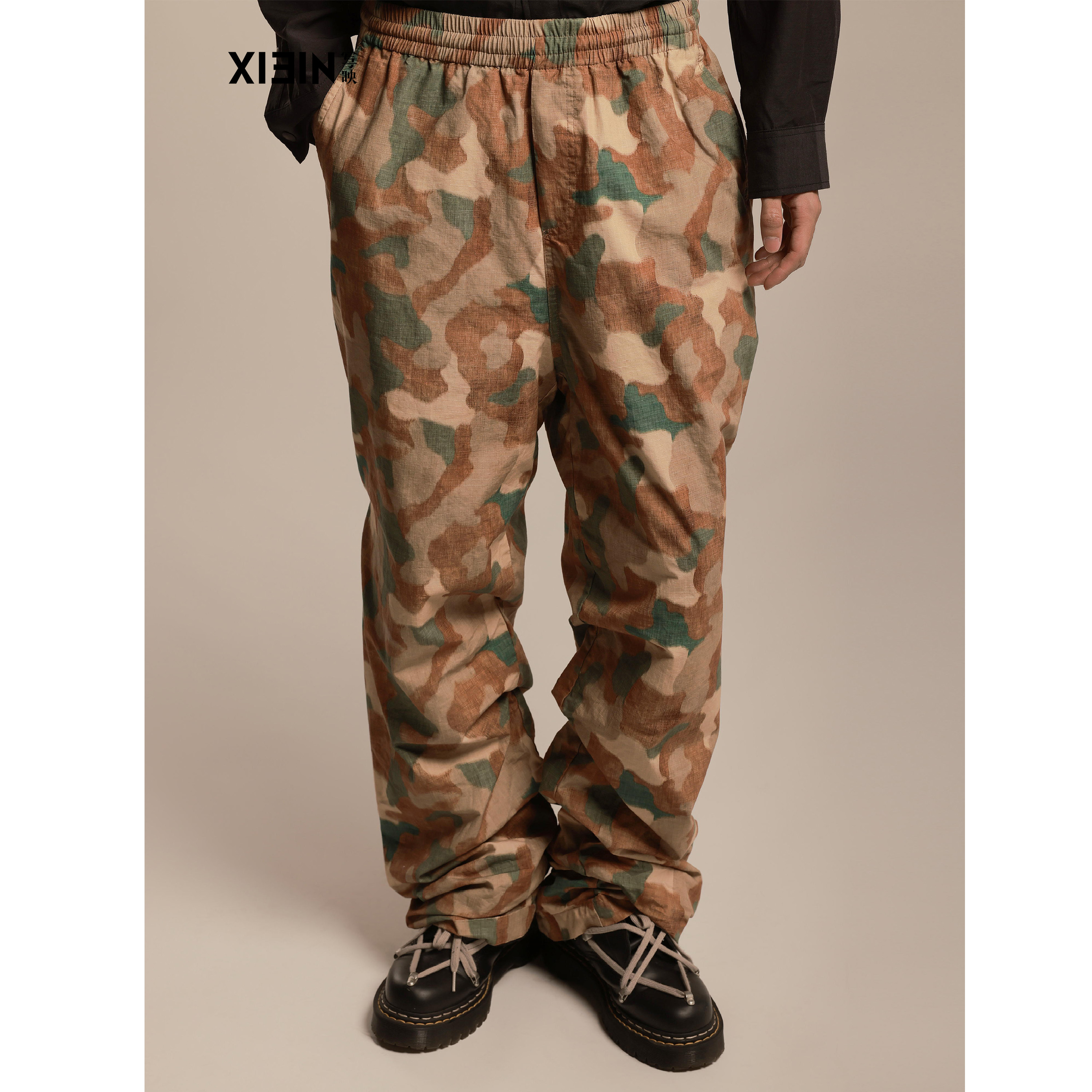 XIIEN写映 设计师男装 2024秋迷彩套装休闲裤