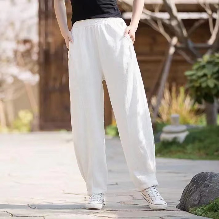 古着精品桑蚕丝阔腿裤显瘦夏季宽松长裤（直播链接）高腰时尚薄款