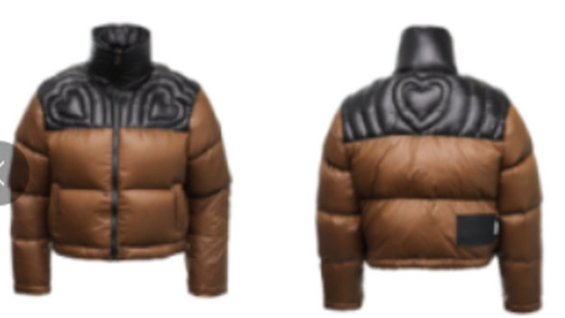 ooxoo71089潮牌咖啡色棉服外套