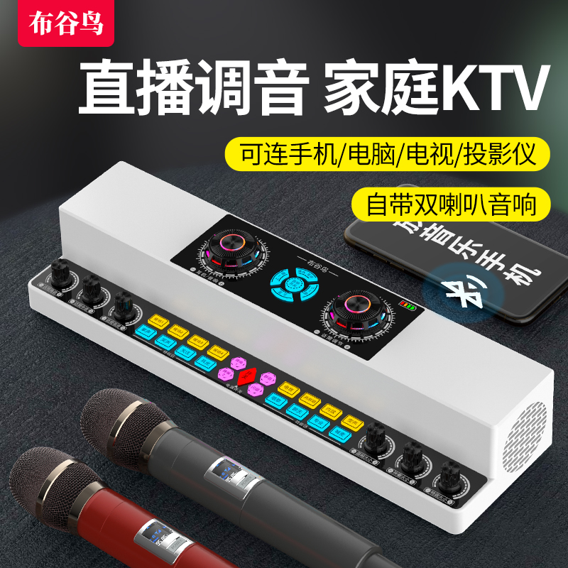 布谷鸟Y6唱歌专用一体机户外无线音响套装主播降噪专业调音直播