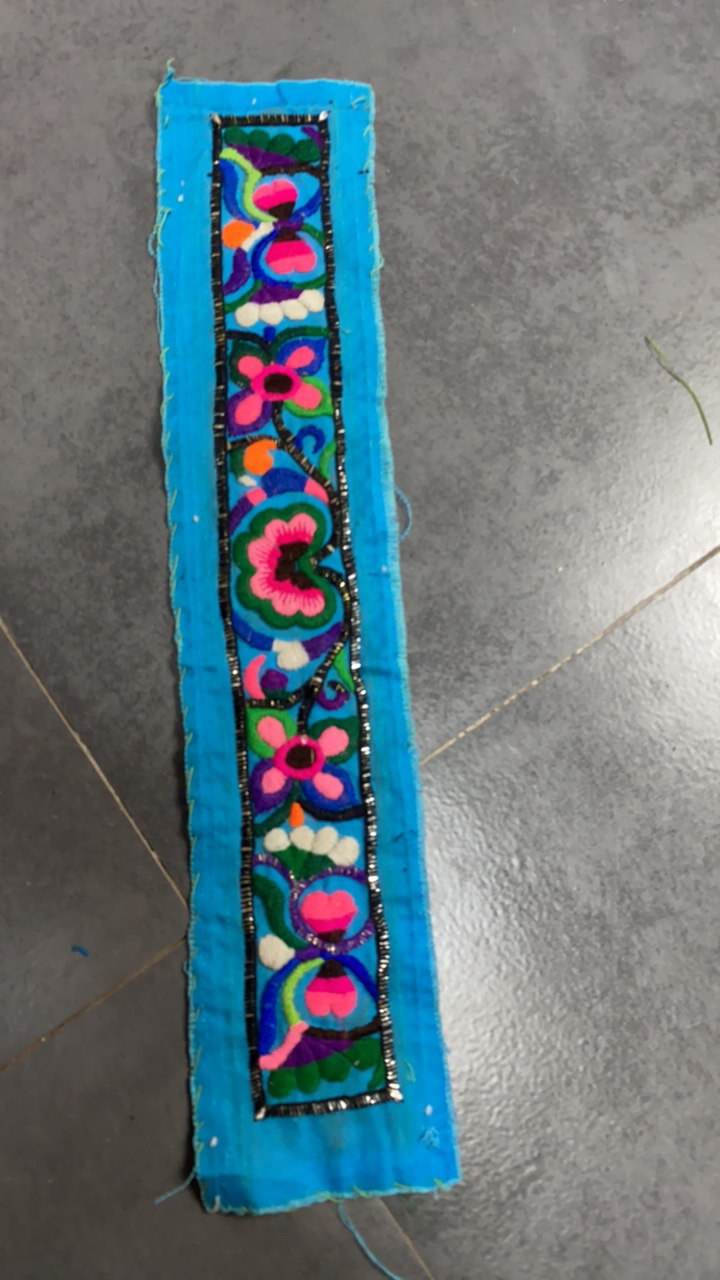 棉线纯手工老绣片，可以做任何加工