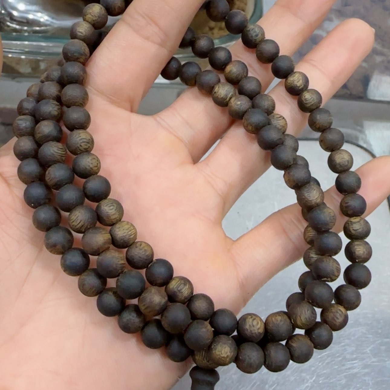 【闪购商品】沉香手串桑**姆海南鹦哥绿沉香99分16克