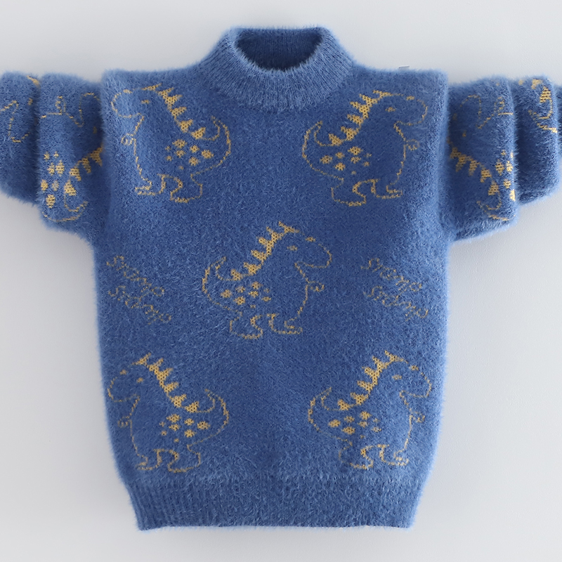 男童毛衣中大童婴儿宝宝针织衫加厚保暖不起球卡通2025新款洋气