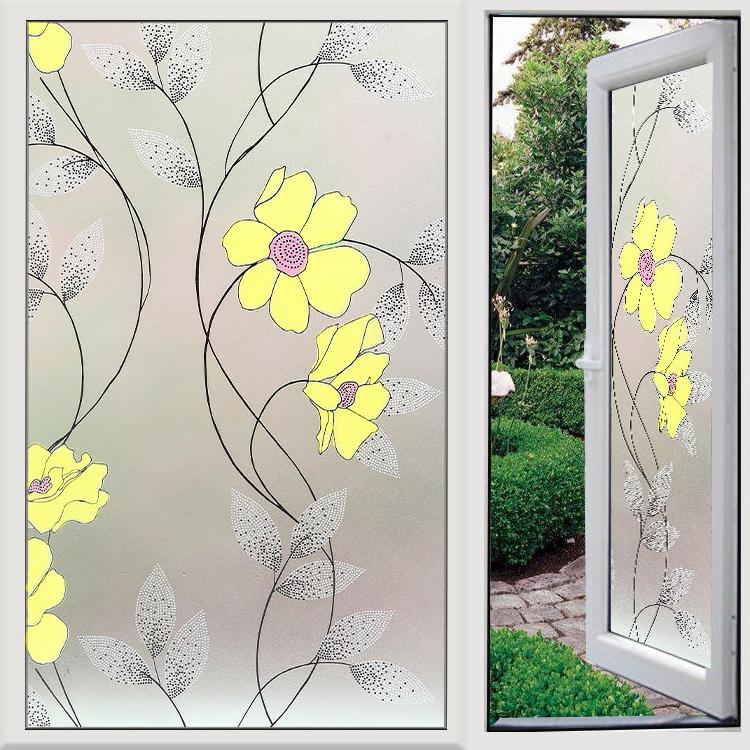 窗户贴纸透光不透明卫生间厕所浴室阳台卧室防隐私百叶窗磨砂贴膜