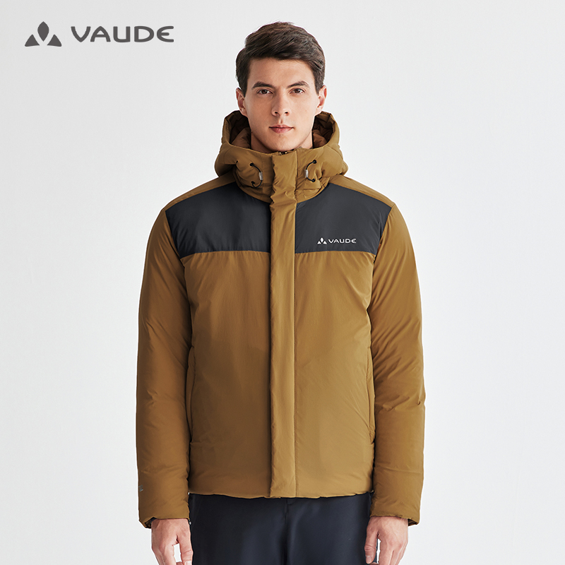 VAUDE户外秋冬保暖防泼水700蓬鹅绒羽绒服连帽外套VG2343132