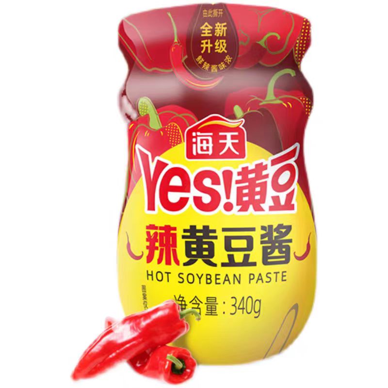 海天辣黄豆酱340g