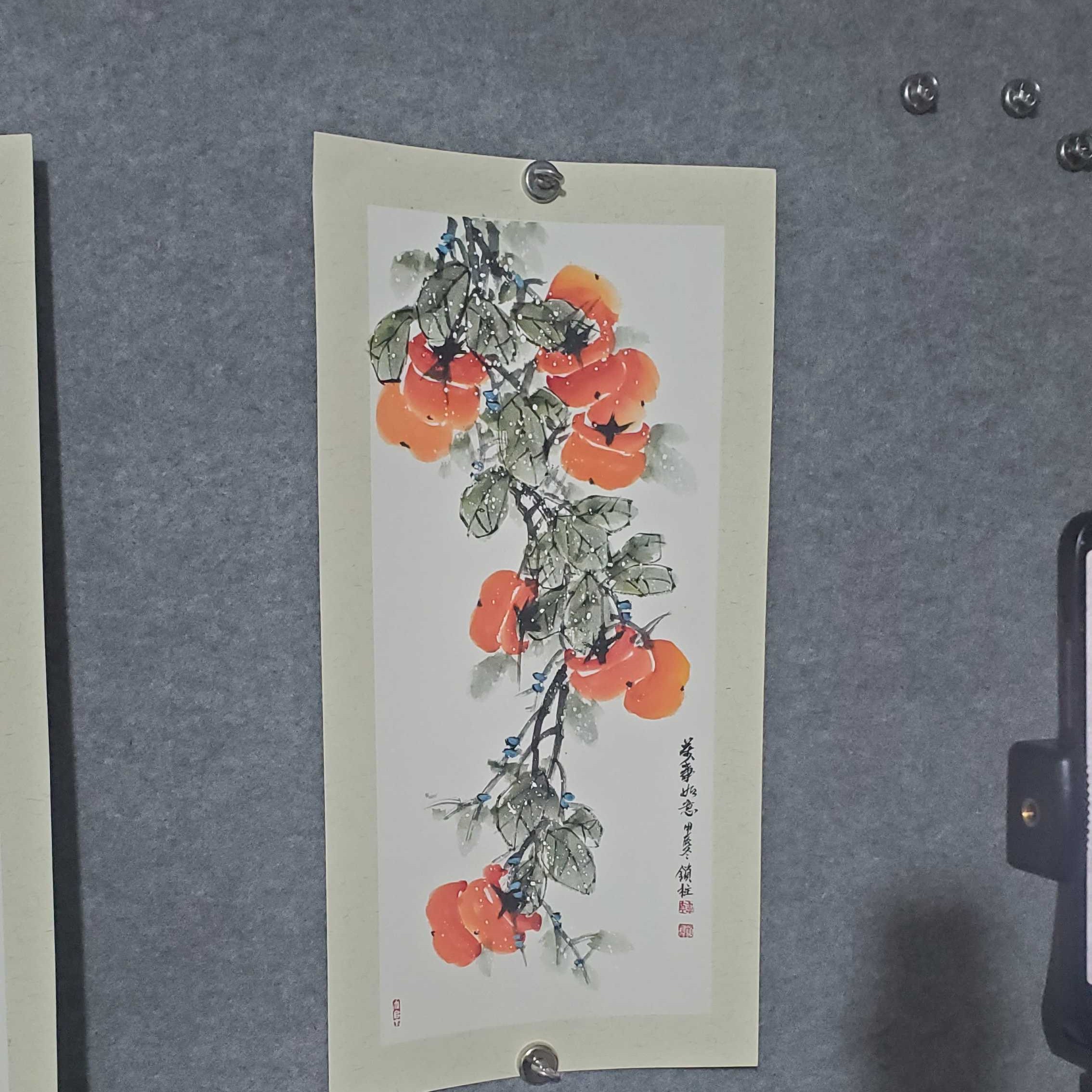 手绘国画山水画事事如意挂画玄关装饰画