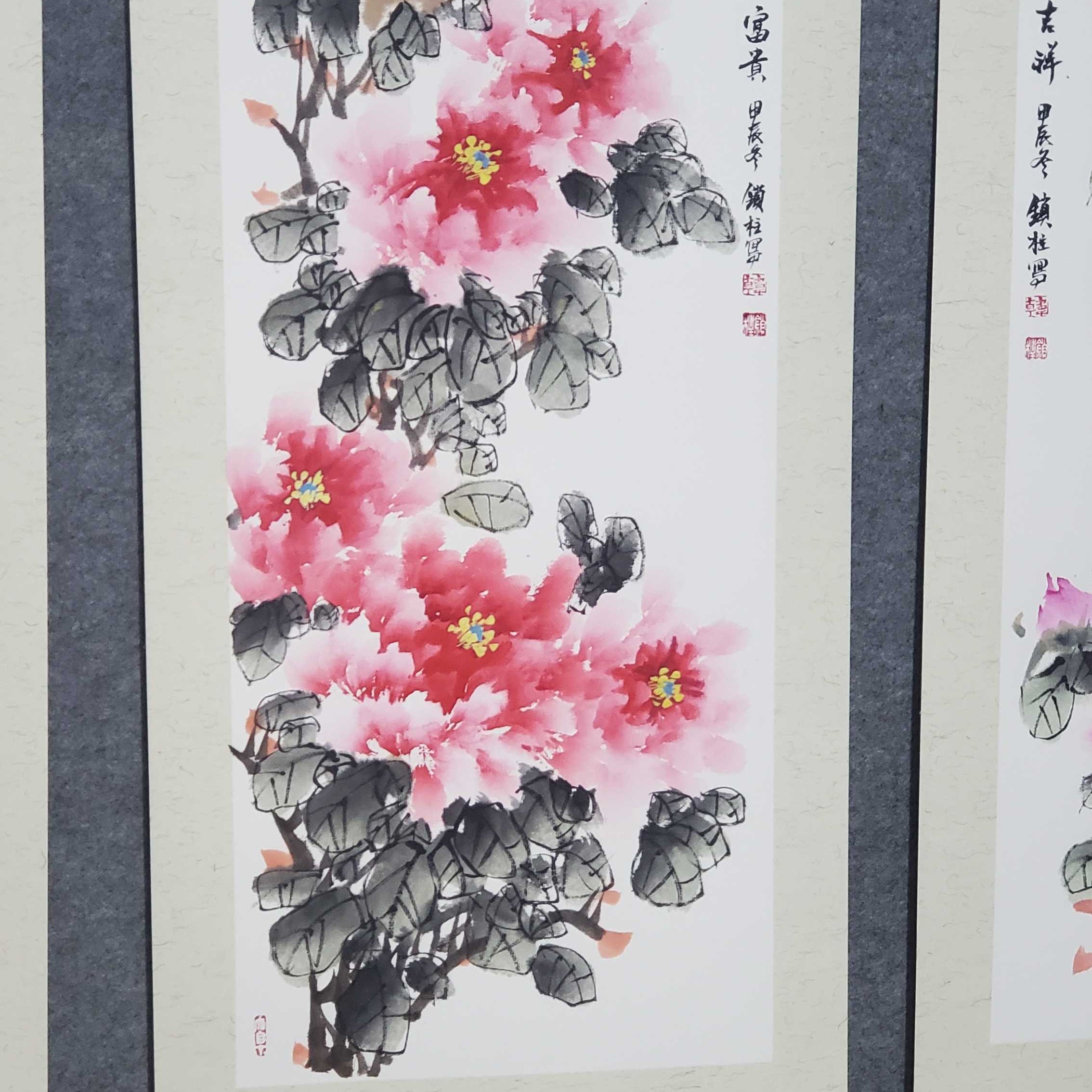 纯手绘国画牡丹图艺术品宣纸收藏