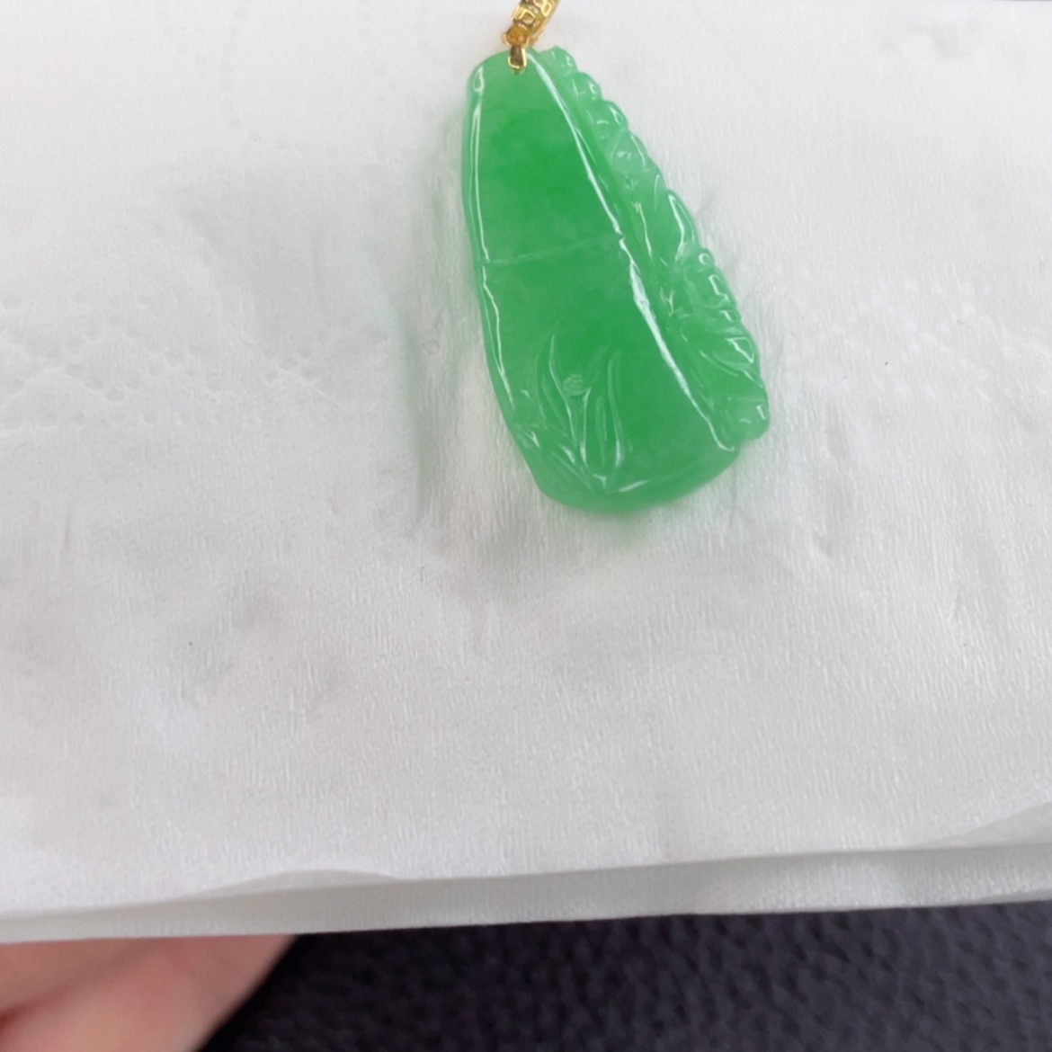 【闪购商品】翡翠颈饰18K金镶嵌