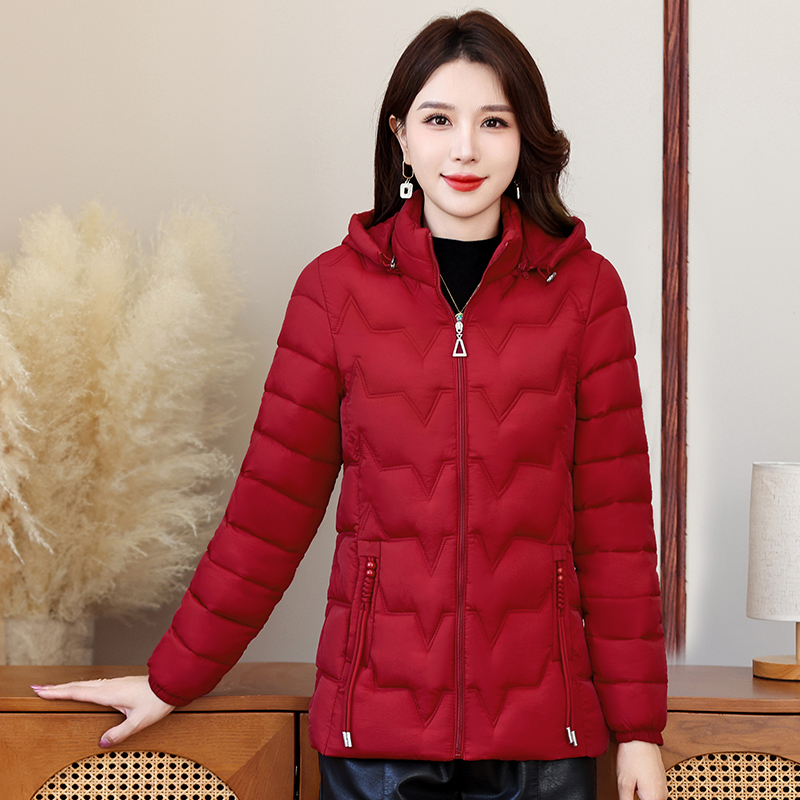 2024年新款连帽韩版棉服外套女秋冬保暖棉衣防风四色可选女士9866