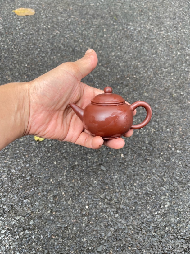 水平款手拉壶紫砂壶！紫朱泥！容量130毫升！做工精细！出水爆爽