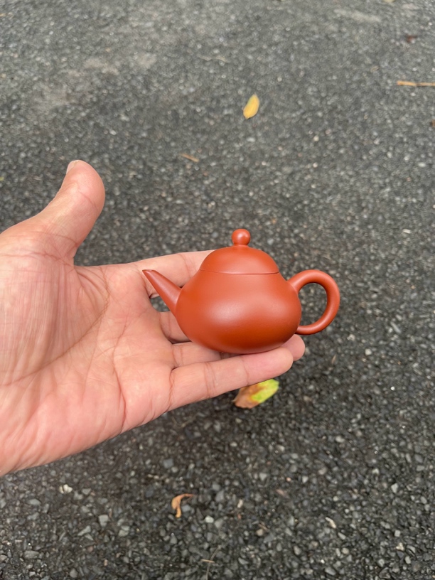 剑梨款手拉壶！容量100毫升！朱泥！做工精细！出水爆爽！茶具家用茶壶