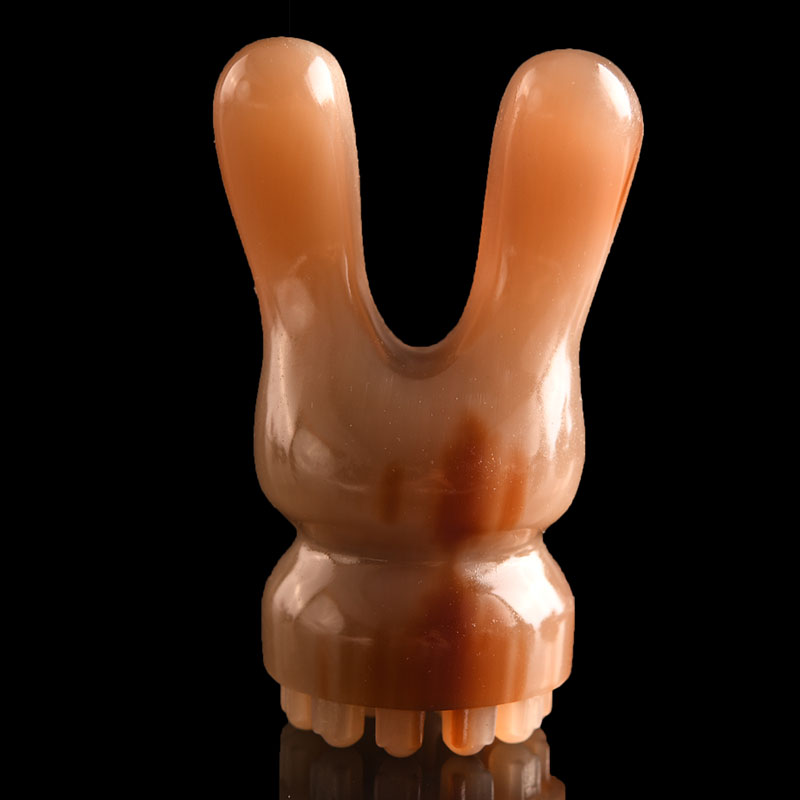 天然牦牛角兔子美鼻按摩点经面部卡下颚线苹果肌正品牛角兔子一体