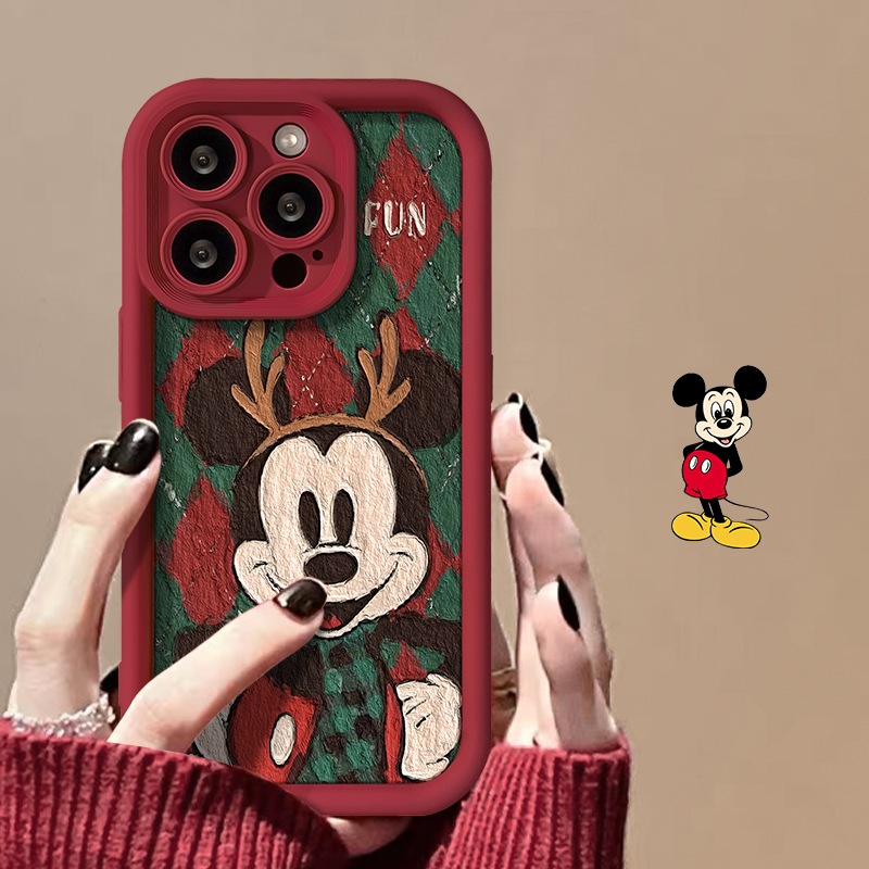 菱格米奇天眼阶梯苹果华为女款vivo/oppo小米iPhone15pro手机壳