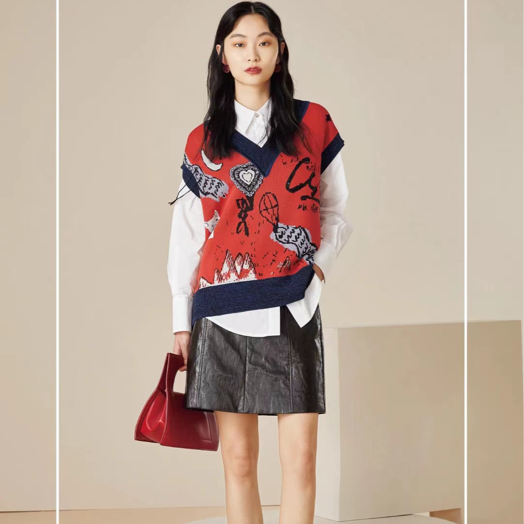 火山精选气质百搭时尚韩版通勤休闲常熟新中式女装A109