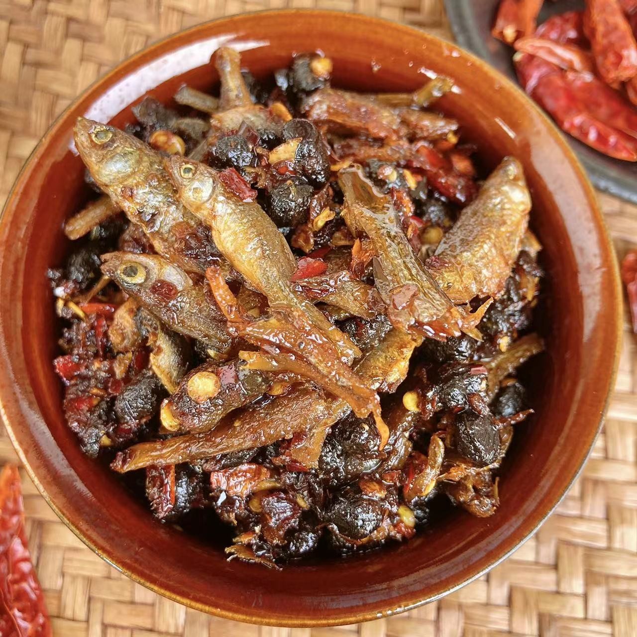 湖南特产火焙鱼豆豉香辣下饭菜常德坛子菜430g鱼味豆豉即食拌饭