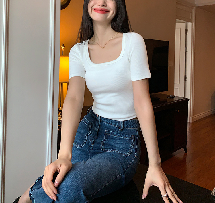 方领ins吊带背心一体式自带胸垫免文胸内搭外穿修身短款上衣女