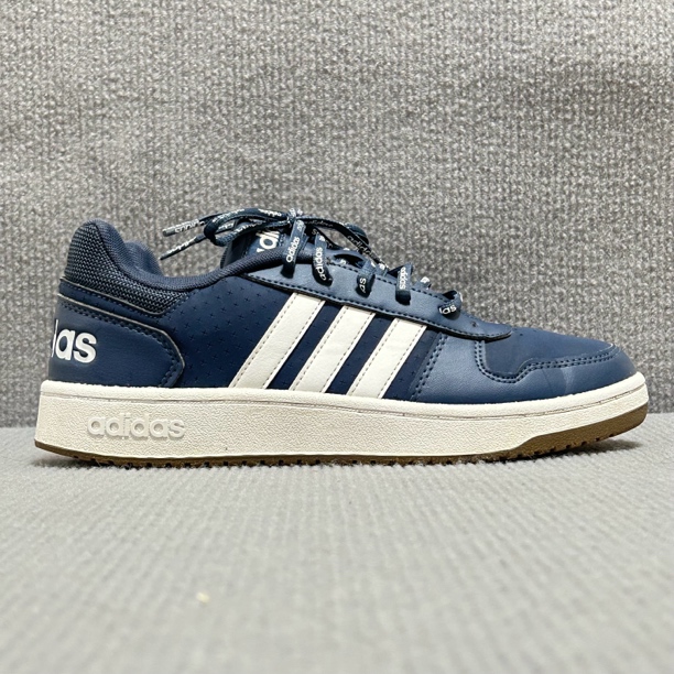 41码adidas Hoops 2.0 板鞋 蓝色/白色公价499 二手90新